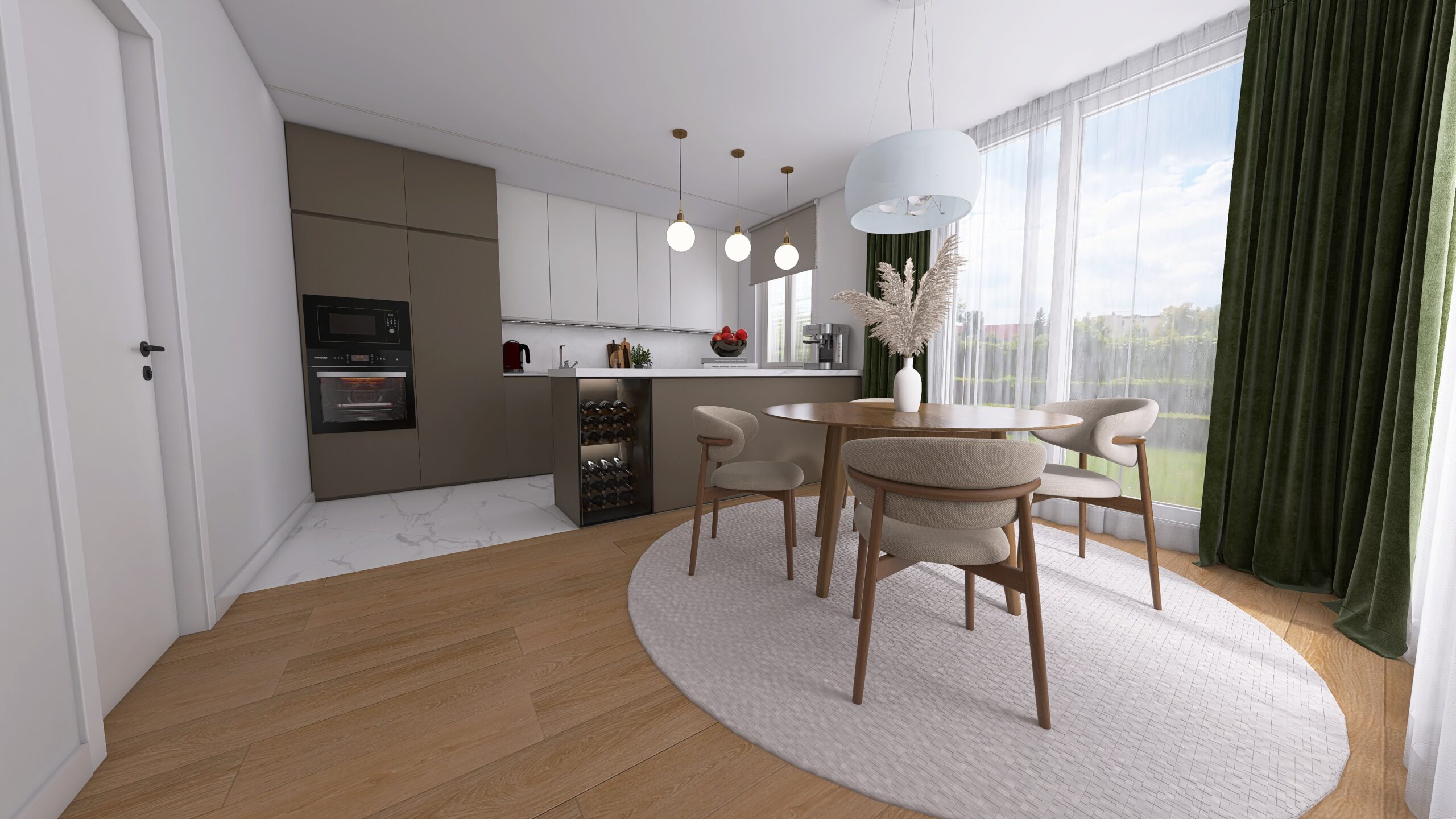 projekt bungalov kuchyňa 1