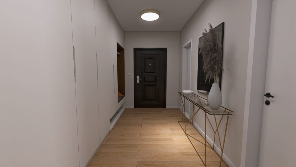 Interiérový dizajn chodba