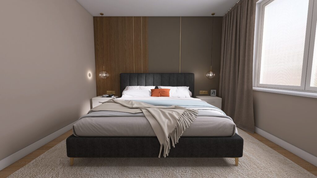 Interiérový dizajn moderná spálňa