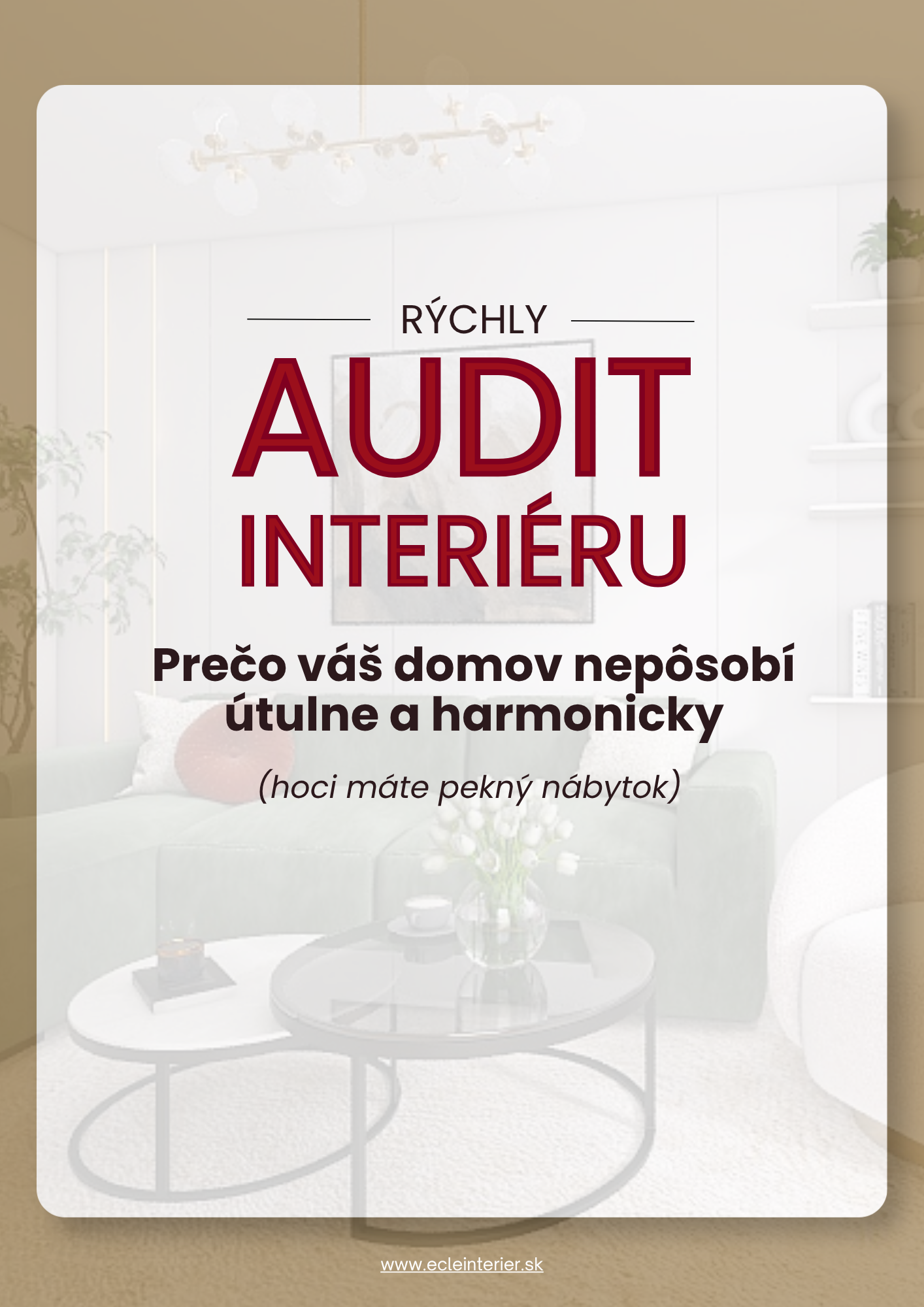 Rýchly audit interiéru, ebook, checklist, test